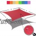 Alion Home Rectangular Burgundy Red Waterproof Woven Sun Shade Sail For Patio Pool Deck Porch Garden in Vibrant Colors 8'x 12'   